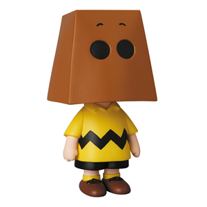 日本购回正版peanuts查理布朗头套纸袋史努比摆件玩具收藏手办