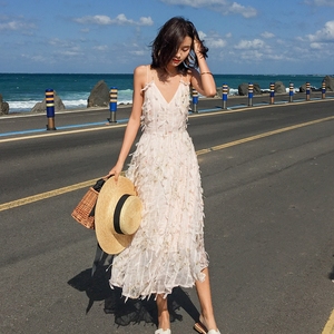 普吉岛裙子泰国海边度假沙滩裙超仙显瘦露背温柔仙女…