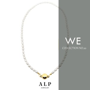 ALP JEWELRY我们系列WE时尚欧美设计师个性品牌珍珠金色项链