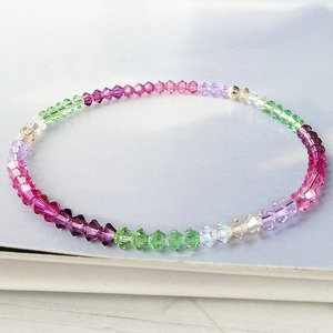 奥地利水晶菱形珠手链