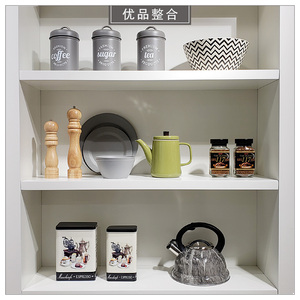 样板间厨房简约创意家居软装饰品摆件储物罐餐碟咖啡组合ZH2037