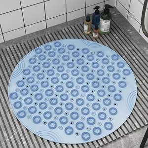 圆形浴室防滑垫淋浴房按摩垫家用垫子洗澡地垫卫生间沐浴硅胶脚垫