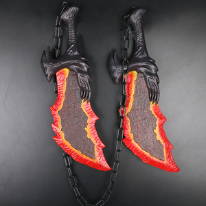 战神奎托斯 neca混沌之刃双刀道具 火焰刀1:1模型pu仿真儿童武器