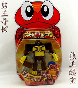 正版灵动快乐酷宝熊王哥顿酷宝合体变形金刚机器人儿童玩具