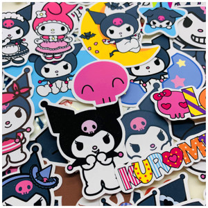 手帐贴纸包  kuromi 库洛米32枚入 三丽鸥手账贴纸相册装饰 包邮