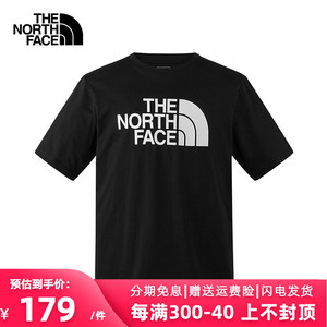 TheNorthFace北面短袖t恤男24春夏新款户外运动宽松圆领半袖86PS