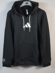 阿迪达斯哈登logo男子针织涤纶加绒保暖套头连帽运动卫衣 hc7674