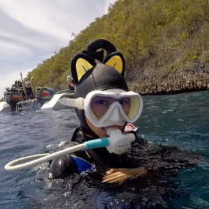 卡通潜水帽头套