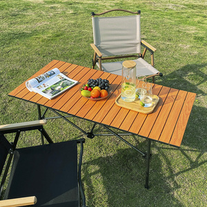 瑞仕达户外折叠桌椅便捷式装备用品套装野餐露营桌子铝合金蛋卷桌