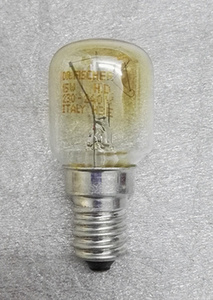 适用于西门子和博世冰箱配件灯泡 透明 蓝色25w 15we14螺口