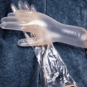 80cap800淘宝一次性橡胶手套100只装高弹性加厚乳胶丁腈清洁劳保