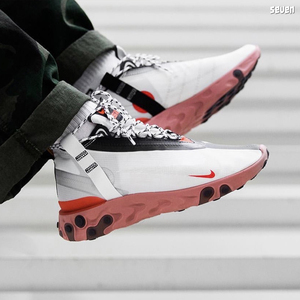nike react runner mid wr ispa 男女高桥盾解构机能跑鞋 at3143