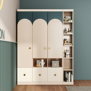 儿童三门衣柜男孩