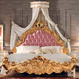 欧式奢华双人床婚床法式宫廷公主床贵族豪华意大利主卧床定制