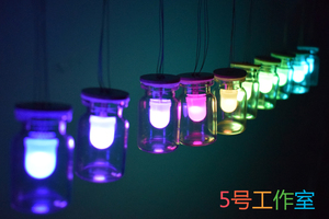 创意51单片机DIY电子设计制作套件:极光RGB全彩琉璃LED铃铛风铃灯