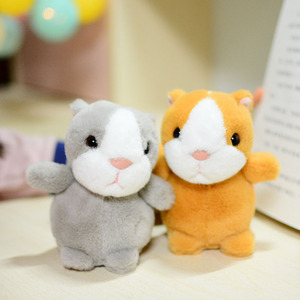 创意呆萌可爱松鼠毛绒挂件小公仔包包钥匙扣挂饰玩偶生日礼物情侣