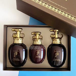 韩国whoo后 津率享宫廷spa洗发水350ml*2护发素220ml套盒