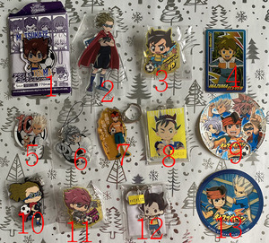 日版 闪电十一人 挂件/贴纸  鬼道有人/稻森明日人