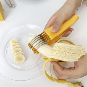 香蕉切片器火腿肠夹子水果分割器创意多功能切瓜神器厨房工具