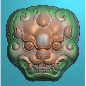 玉雕图jdp电脑雕刻精雕图招财貔貅仿古兽头兽面立体花件挂件玉