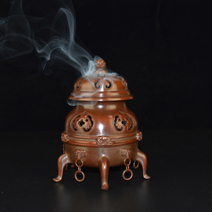 炉仿古中式禅意摆件沉香檀香五足炉室内家用供佛香道用品1人付款798