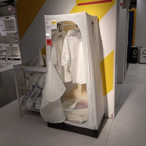 贝贝武汉宜家国内代购 乌库 衣柜 白色74x51x149 储物柜柜子