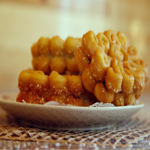 甘肃山丹特产糕点糖花子油炸馍馍面包点心糕点桃酥现做油果子包邮