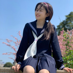 【出租】swallow燕子家jk制服关西襟日本绀色白三本水手服租赁