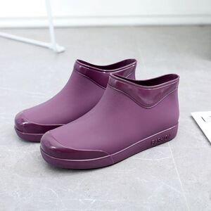 鞋 女鞋 女式雨鞋 水鞋女雨靴短筒时尚韩版