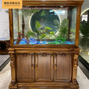 00138人付款淘宝定做鱼缸底柜实木底座松木架子承重隔断柜子家用客厅