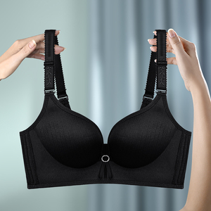 光面无钢圈200斤胖mm文胸加大码薄款无痕聚拢防下垂38胸罩内衣女
