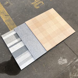 仿古布纹砖600x600客厅条纹地板砖布纹砖防滑卧室阳台格子复古砖