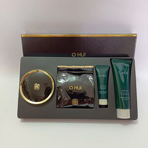 新品韩国ohui欧蕙 黑色黑金气垫欧惠bb霜提亮遮瑕保湿套装粉底液