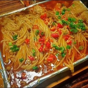 锡纸烤金针菇