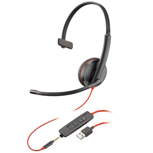 Plantronics/缤特力C3215头戴式USB+3.5mm双接口带麦电脑手机耳机