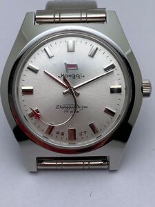 库存全新品 辽宁手表厂 红旗牌 大直径飞机指针 手动机械手表