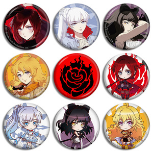 rwby周边 ruby weiss blake yang 四色战记 徽章吧唧金属胸章现货