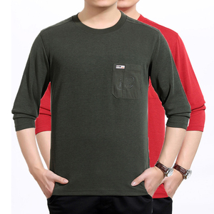 t恤男圆领长袖汗衫男装