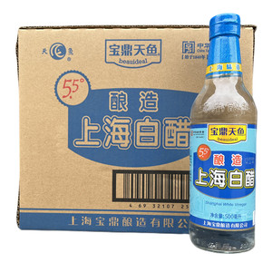 宝鼎天鱼白醋500ML*12瓶5.5度白醋 上海白醋制品调味品凉拌炒菜