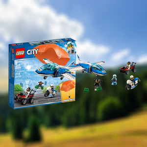 专卖代购乐高60208空中特警降落伞追捕 city城市系列儿童拼搭积木