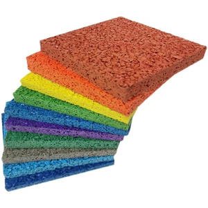 epdm塑胶跑道彩色橡胶颗粒操场篮球场羽毛球场地垫材料可全国施工