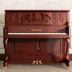 香港玛斯卡尼全新立式126小天使演奏钢琴家用考级专业