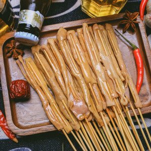 体验版 铁板鸭肠小串夺命把把烧小肉串商用烧烤油炸食材半成品