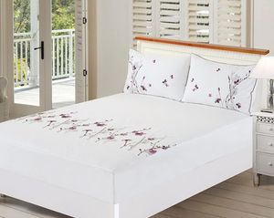 外贸原单纯棉全棉双人1.5米1.8米床用席梦思床垫保护套 床笠 床套