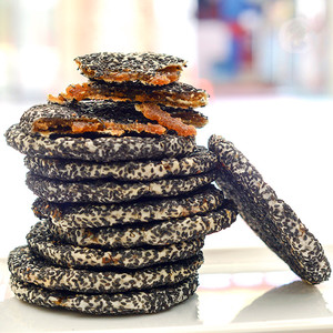 广西横县黑芝麻饼红薯馅手工传统休闲糕点新华灵山特产零食小吃