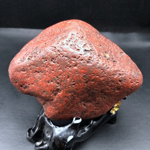 新疆哈密巴里坤淖毛湖陨落带天宝红伊丁石铁陨石天然原石摆件-33