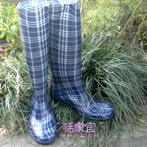 出口日本 新单女时尚雨鞋雨靴 高筒高跟 小脚3435码 打折特价清仓