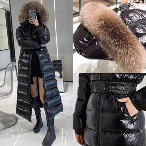 蒙口连帽羽绒服