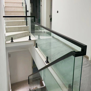 重庆玻璃楼梯扶手栏杆现代轻奢造型设计 别墅 洋房 复式 飘窗阳台