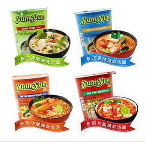 百味都食品 泰国养养牌方便面杯装泡面速吃面70g*12杯/箱(箱价)